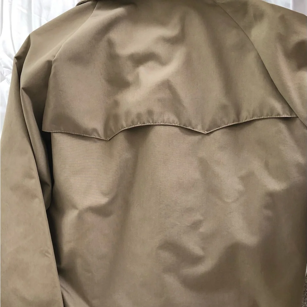 Size L Sportsmaster Vintage Harrington Style Men's Khaki Windbreaker Jacket USA